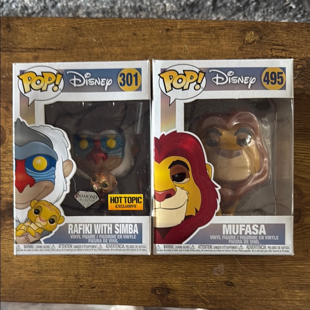 Disney Pop! Vinyl - Rafiki with Simba and Mufasa Figures